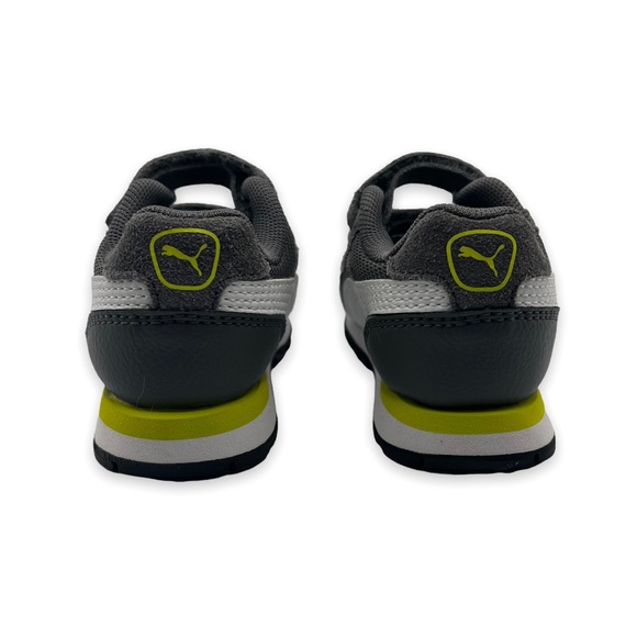 NEW Puma Vista V Castlerock Sneakers White/Gray/Black Shoes Baby Size 5C - Picture 6 of 8